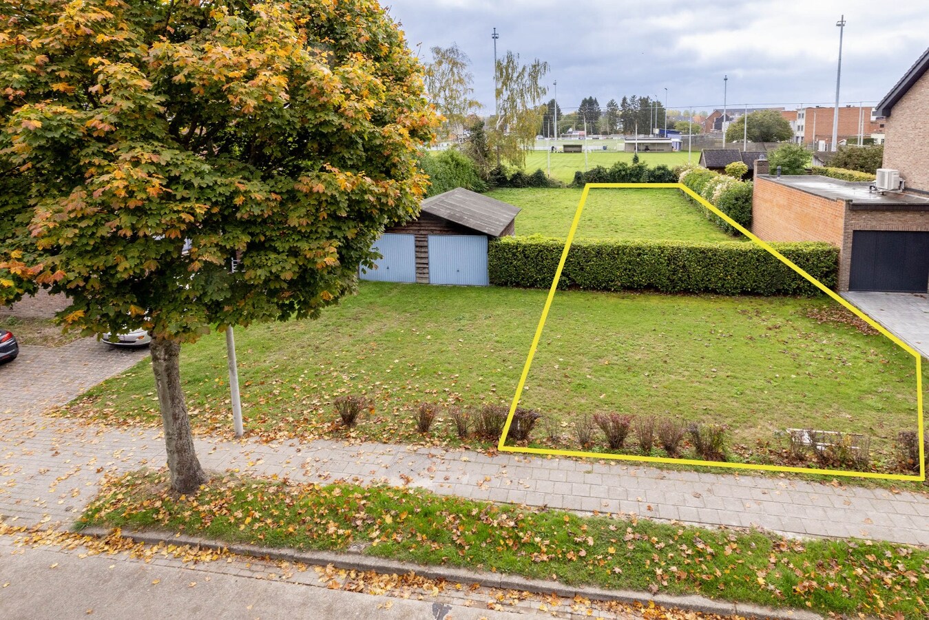 Bouwgrond voor HOB met zuidtuin - ideale ligging 