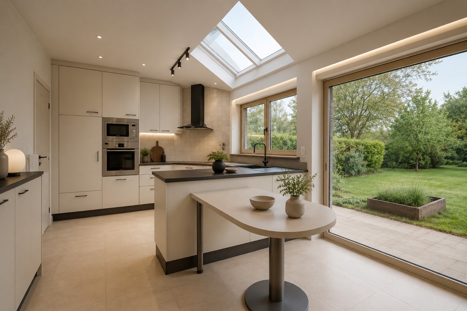 Ruime villa met 5 slaapkamers op 1082 m² te Oostduinkerke, gelegen vlakbij het natuurreservaat Hannecartbos. 