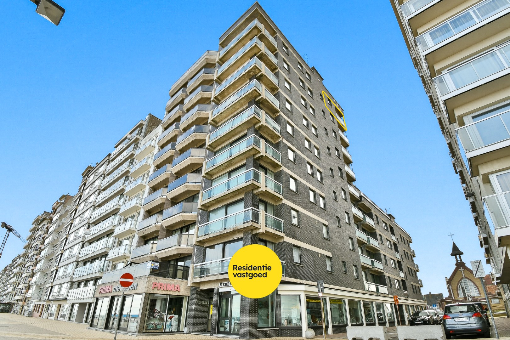 Appartement met zijdelings zeezicht en prachtig verzicht 