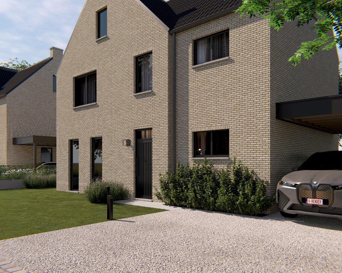 Vrijstaande Bijna Energie Neutrale nieuwbouwwoning op een perceel van 6are op een rustige locatie te Voorshoven, Neeroeteren! 