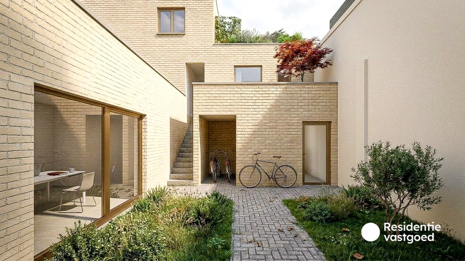 Uniek wonen in een iconisch architecturaal kader, pal in het centrum van Gistel 