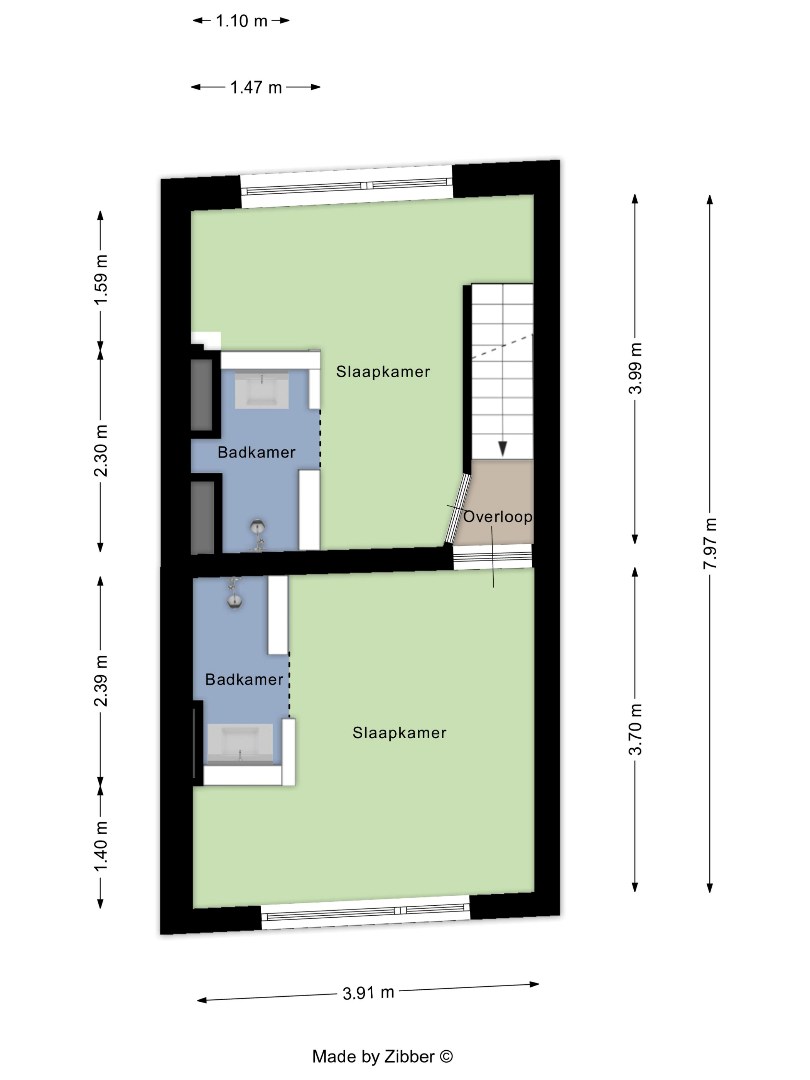 Woning met 2 ruime slaapkamers, 2 badkamers en buitenruimte in Kessel-Lo! – EPC 293 kWh/m² - bewoonbare opp. 100 m² 