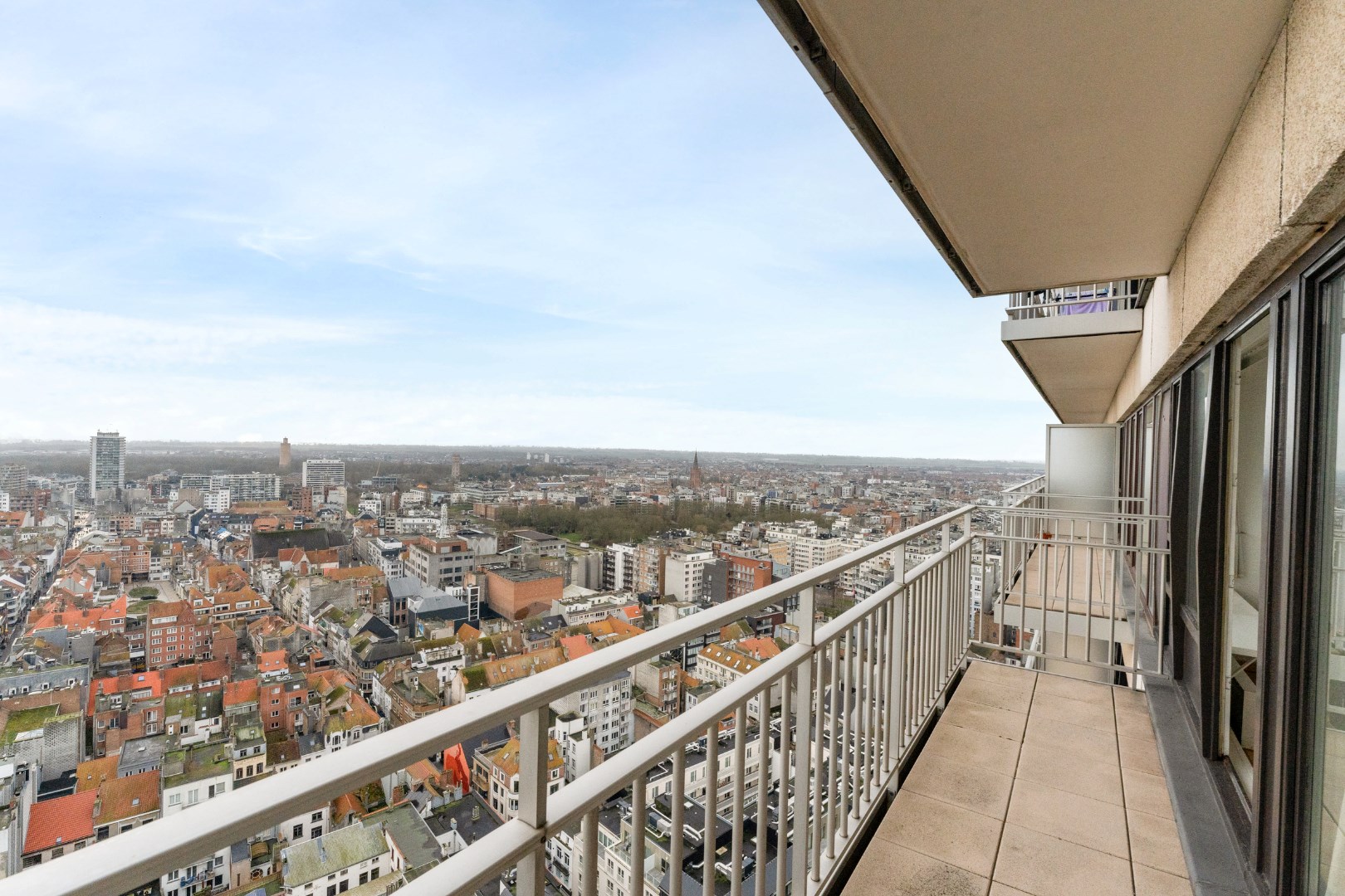 Appartement de vacances au centre d'Ostende avec une vue imprenable sur la mer et la ville 