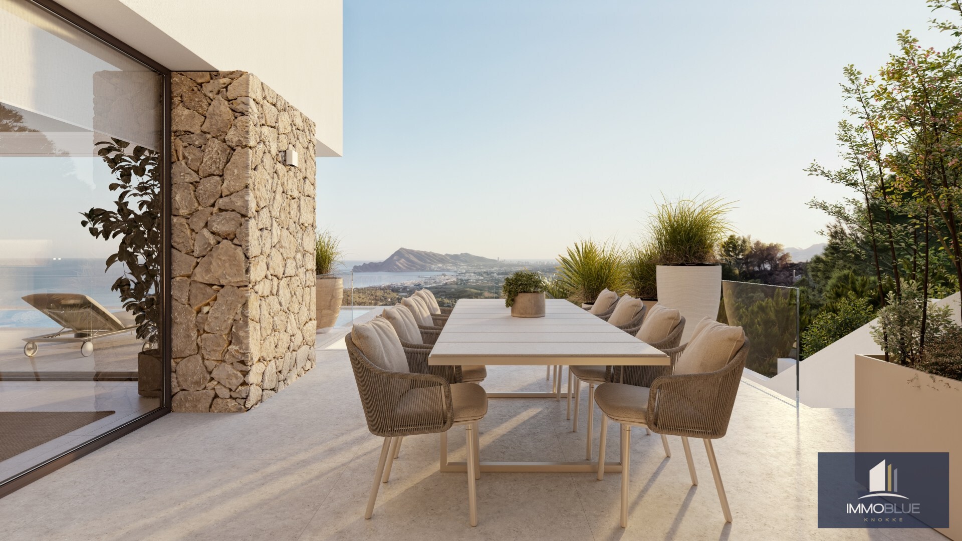 Villa contemporaine avec vue sur la mer à Altea 