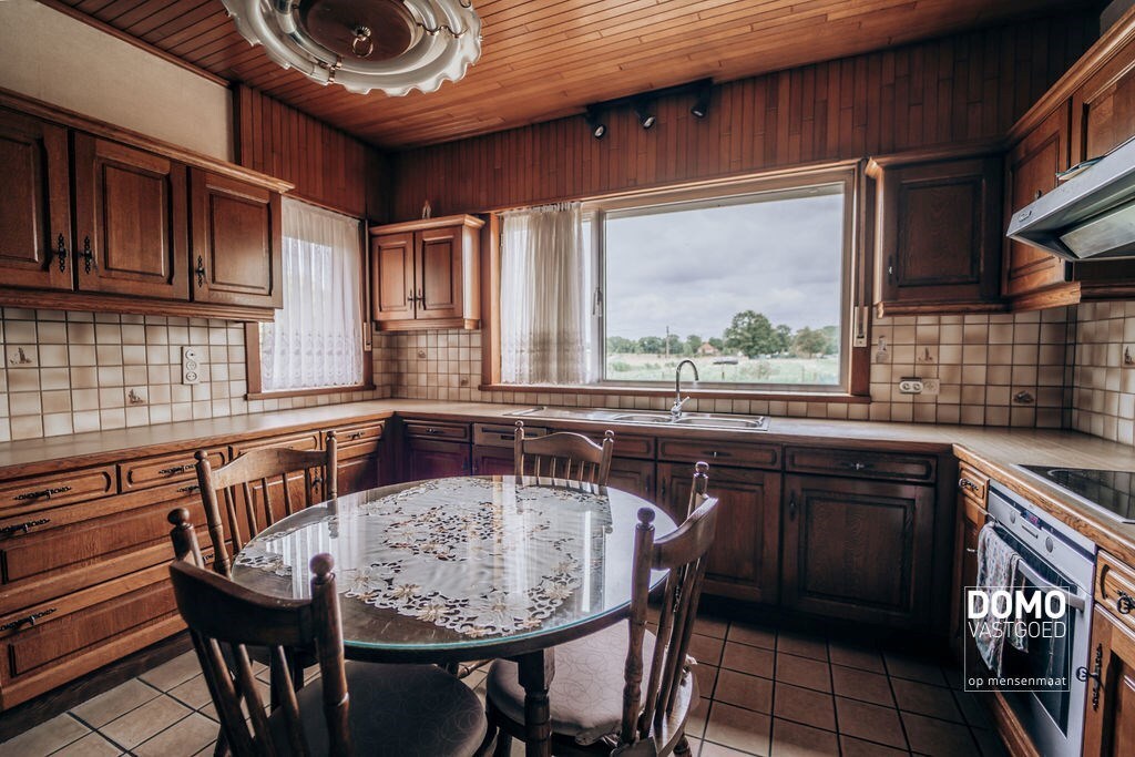 Ruime boerderij met stallingen en een prachtig groen uitzicht. 