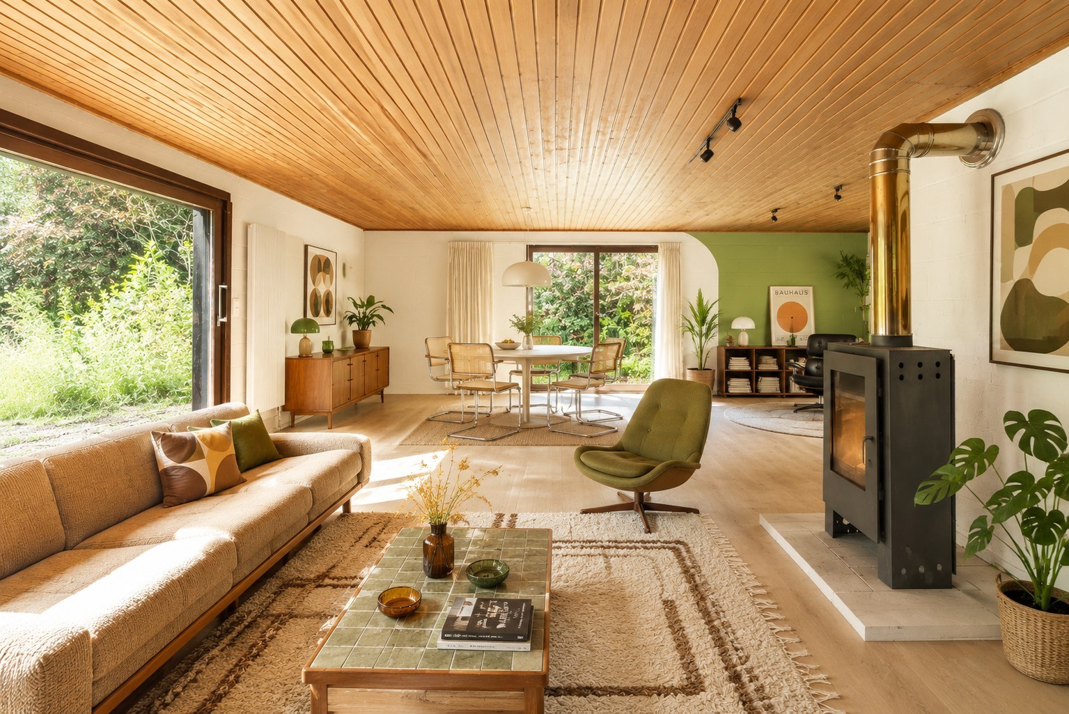 Seventies bungalowvilla met renovatiepotentieel op unieke ligging aan natuurgebied 