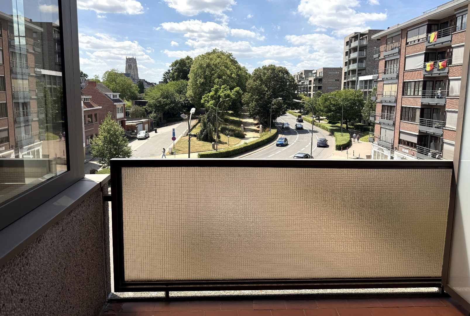 terras keuken met zicht op de Wallen