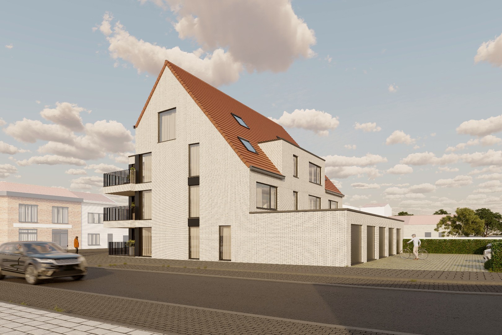 Ruim gelijkvloers appartement in centrum Oudenburg 