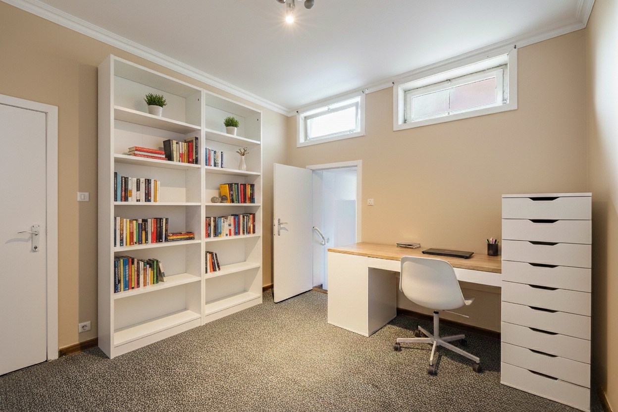 Ruime te renoveren stadswoning met garage en vier slaapkamers in de stationswijk 