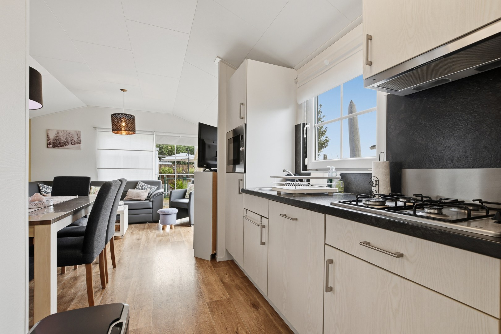 Verzorgde chalet met 2 slaapkamers 