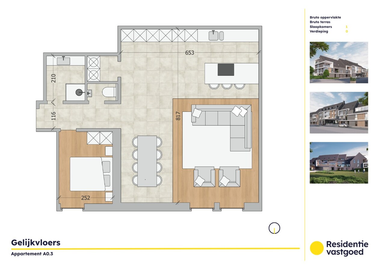 Te koop benedenwoning - Oudenburg