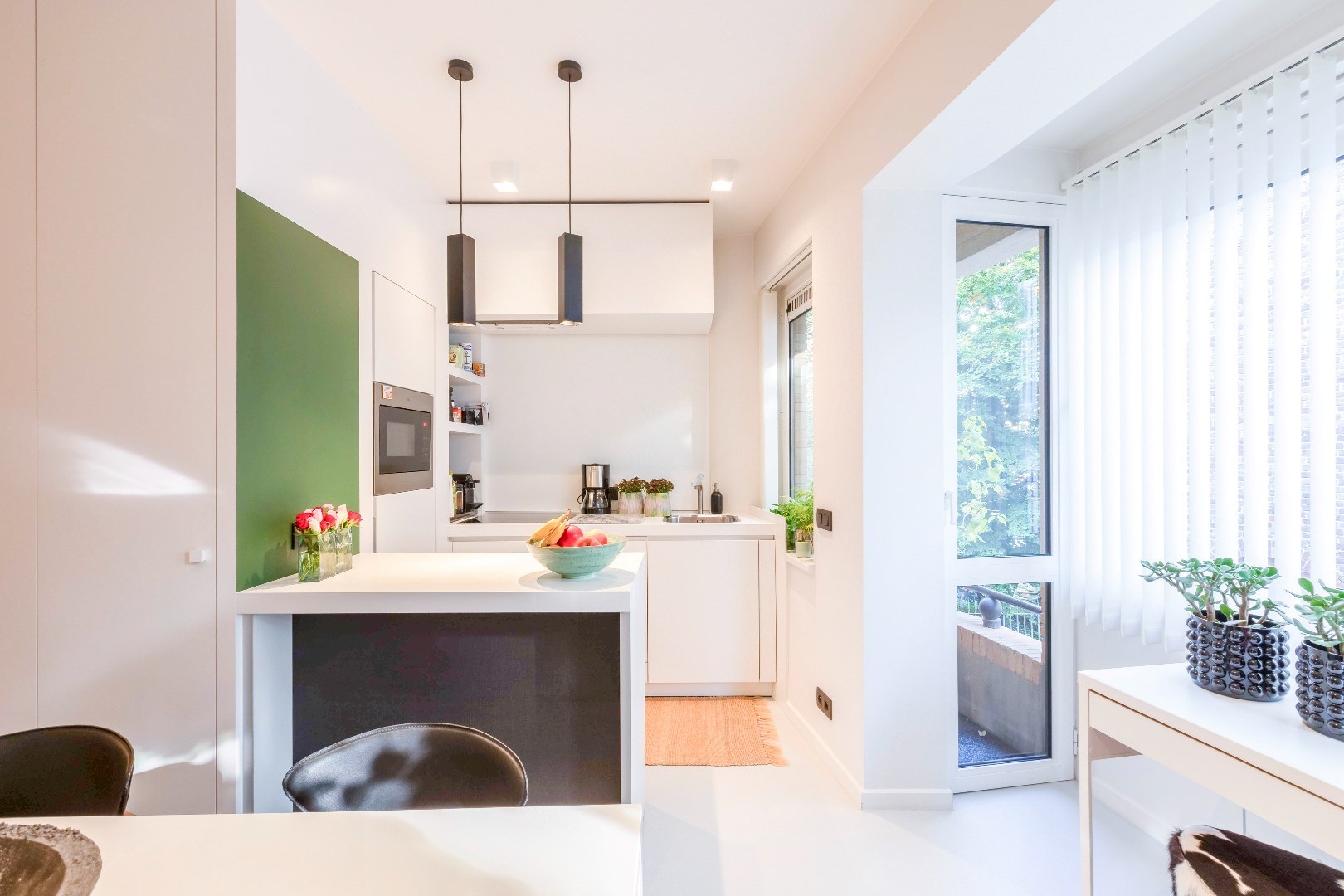 Exclusief 1-slp. app. in het centrum van de stad. 