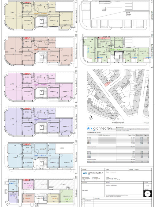 6 APPARTEMENTS - 76m2 > 104m2 - 2 chambres 1180 UCCLE 