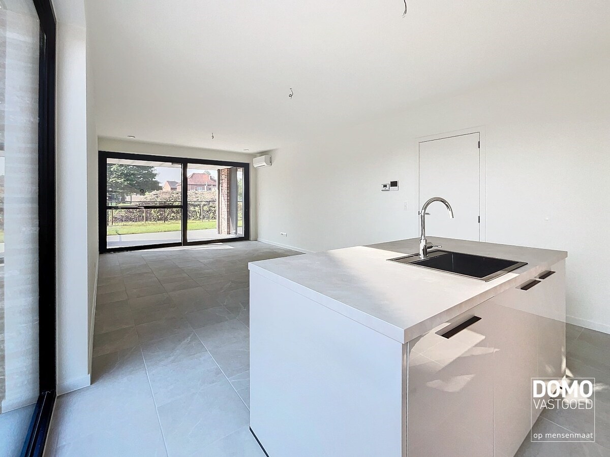 Energiezuinig gelijkvloers nieuwbouwappartement appartement met tuin ondergrondse autostandplaats - 108m² - EPC A 