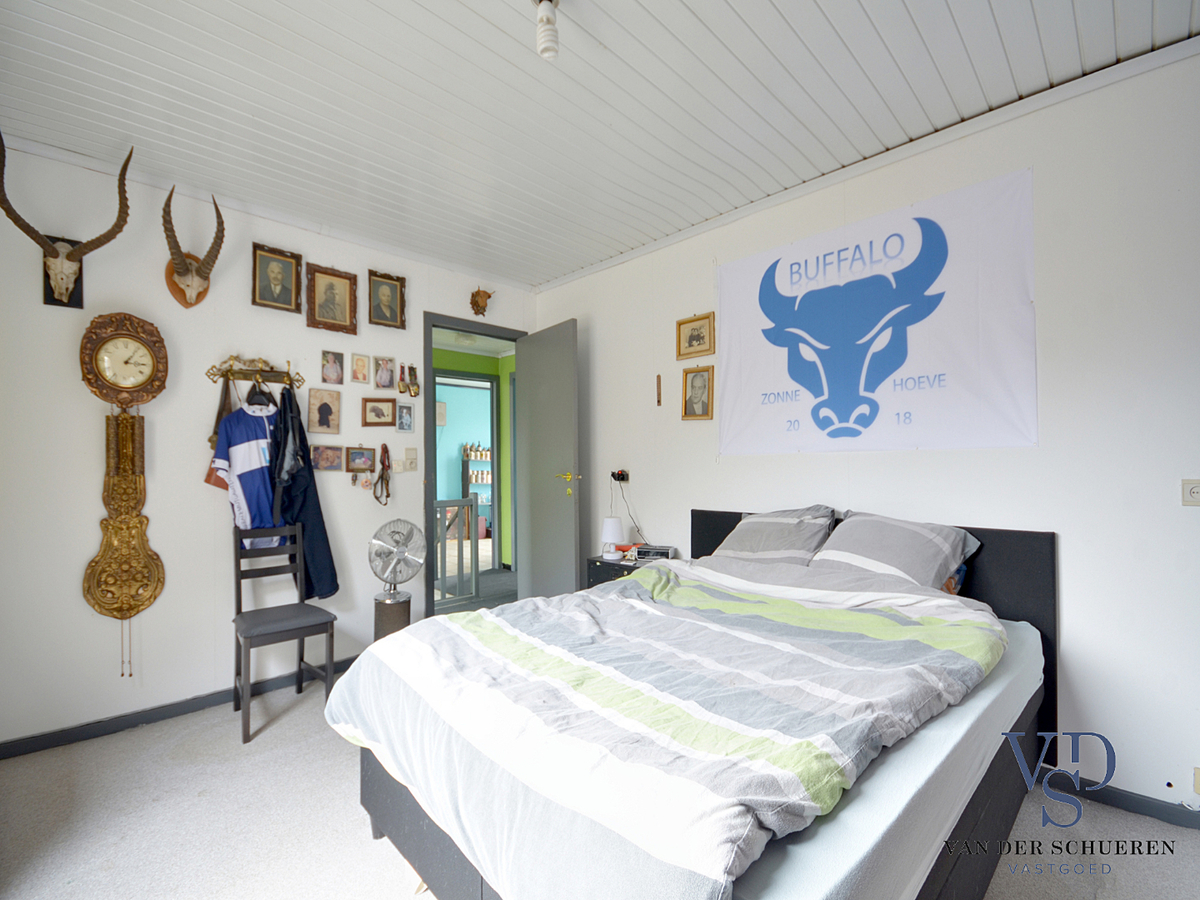 Zeer ruime, te renoveren woning (met enkele garage). Goed gelegen. 