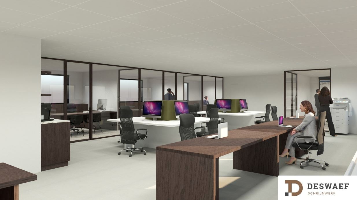 Prachtige kantoorruimte, 275 m², met private parking, gunstig gelegen te Torhout. 