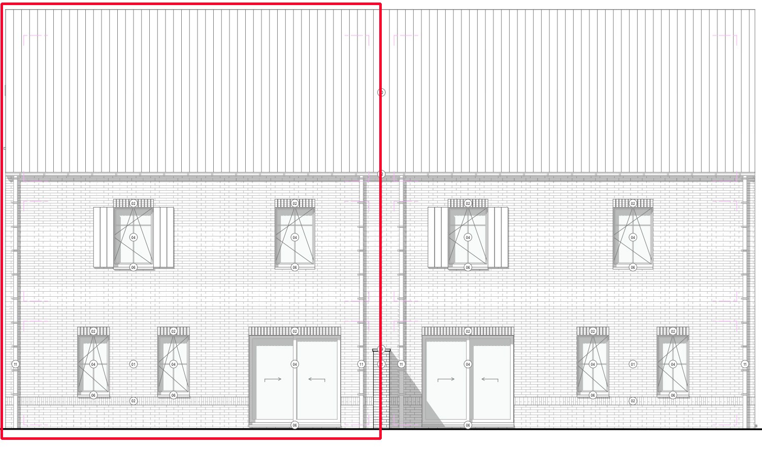 Tekening achterzijde