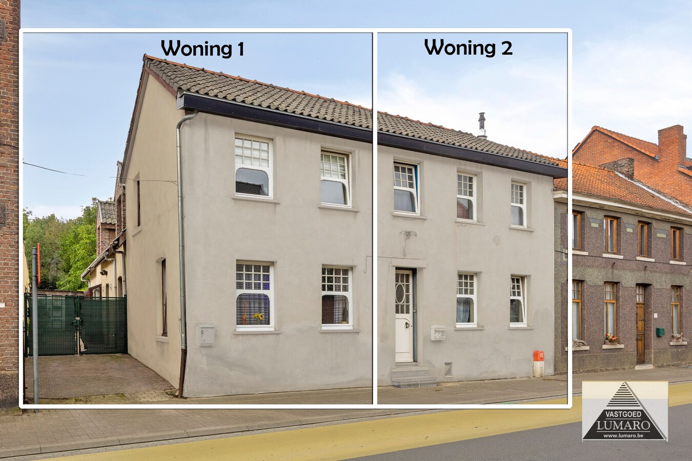 As-centrum: 2 op te knappen woningen met royale tuin 
