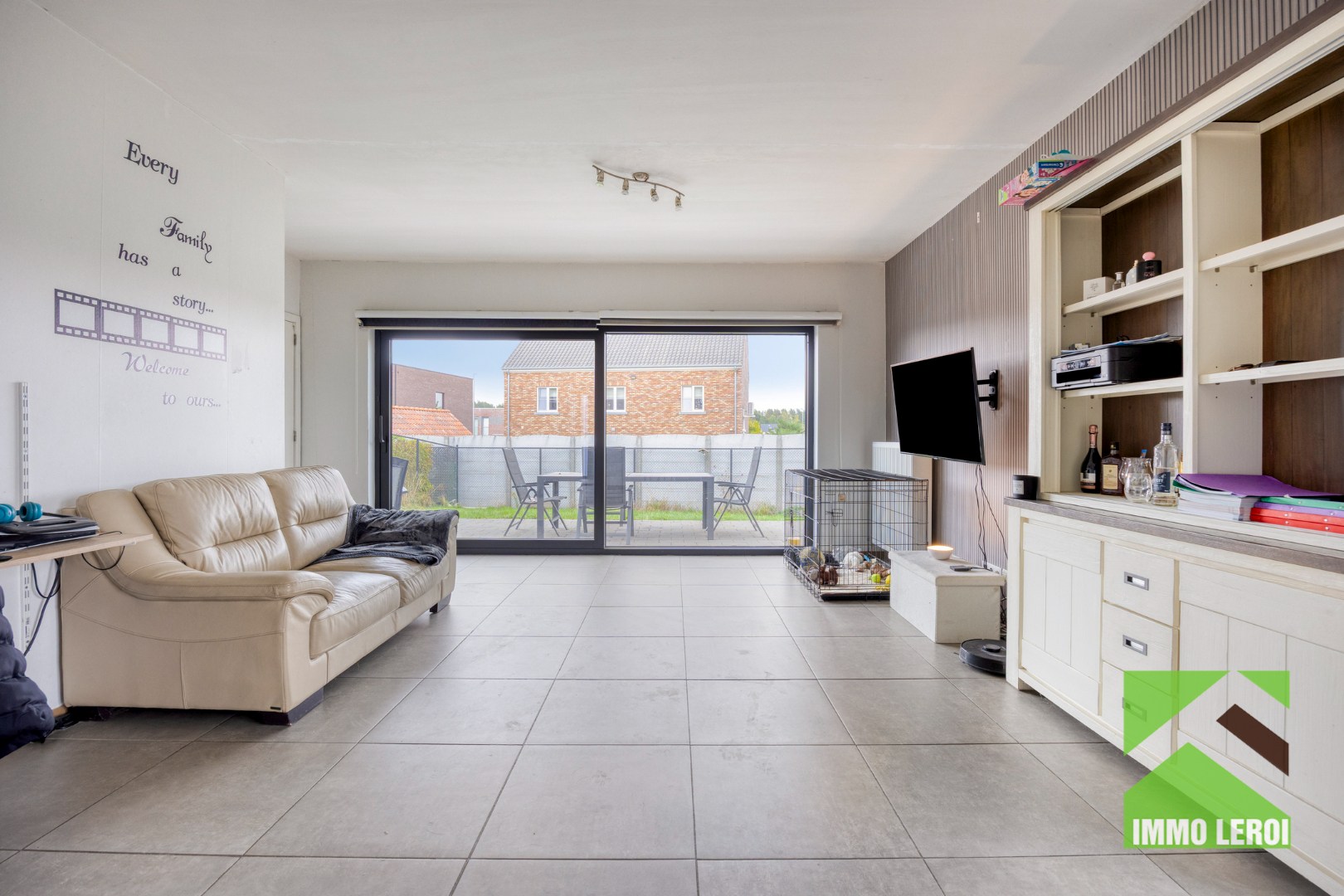 Zithoek met doorgang terras