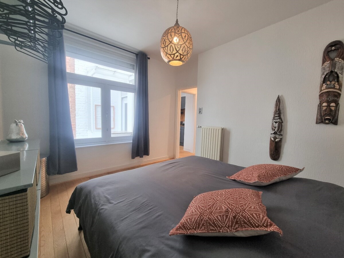 Zeer aangenaam, lichtrijk &amp; gezellig appartement te Blankenberge 