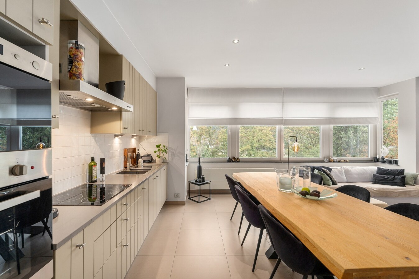 Instapklaar appartement met prachtig open en groen zicht nabij de zeedijk van Heist. 