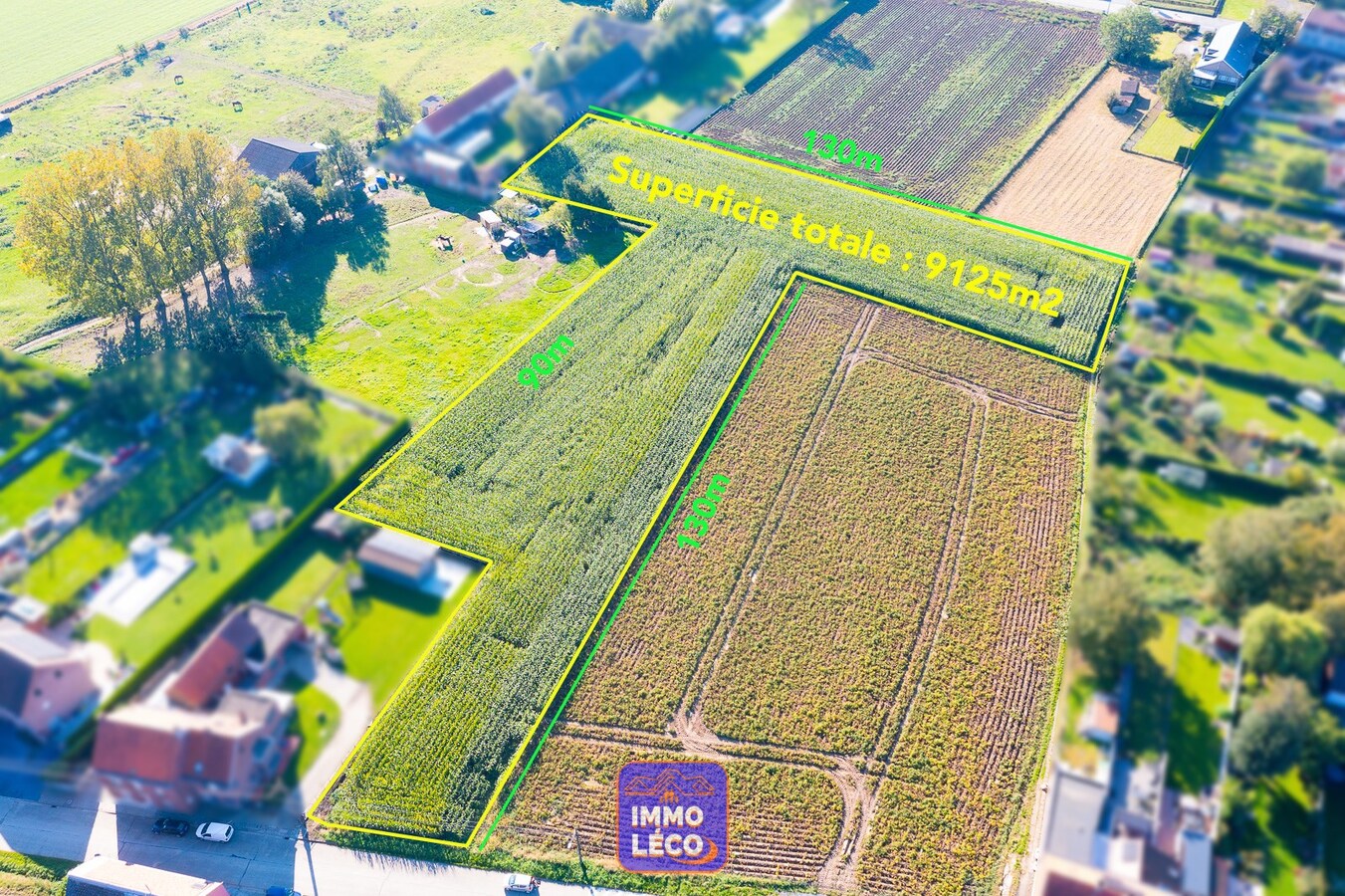 Terrain de 9125m² dans la campagne d'Amougies ! 