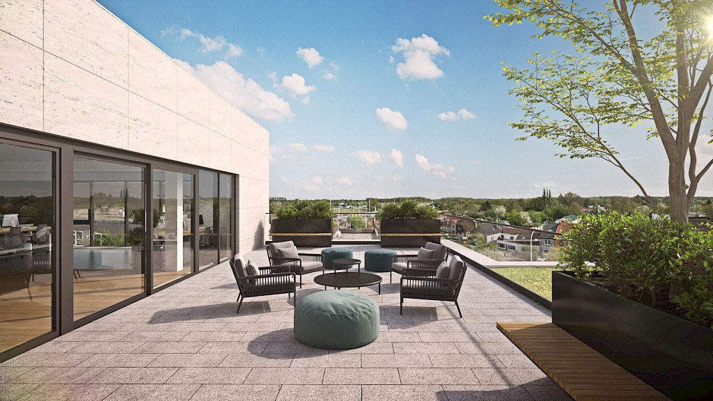 Kantoren te huur in renovatieproject The Curve aan E40 in Drongen