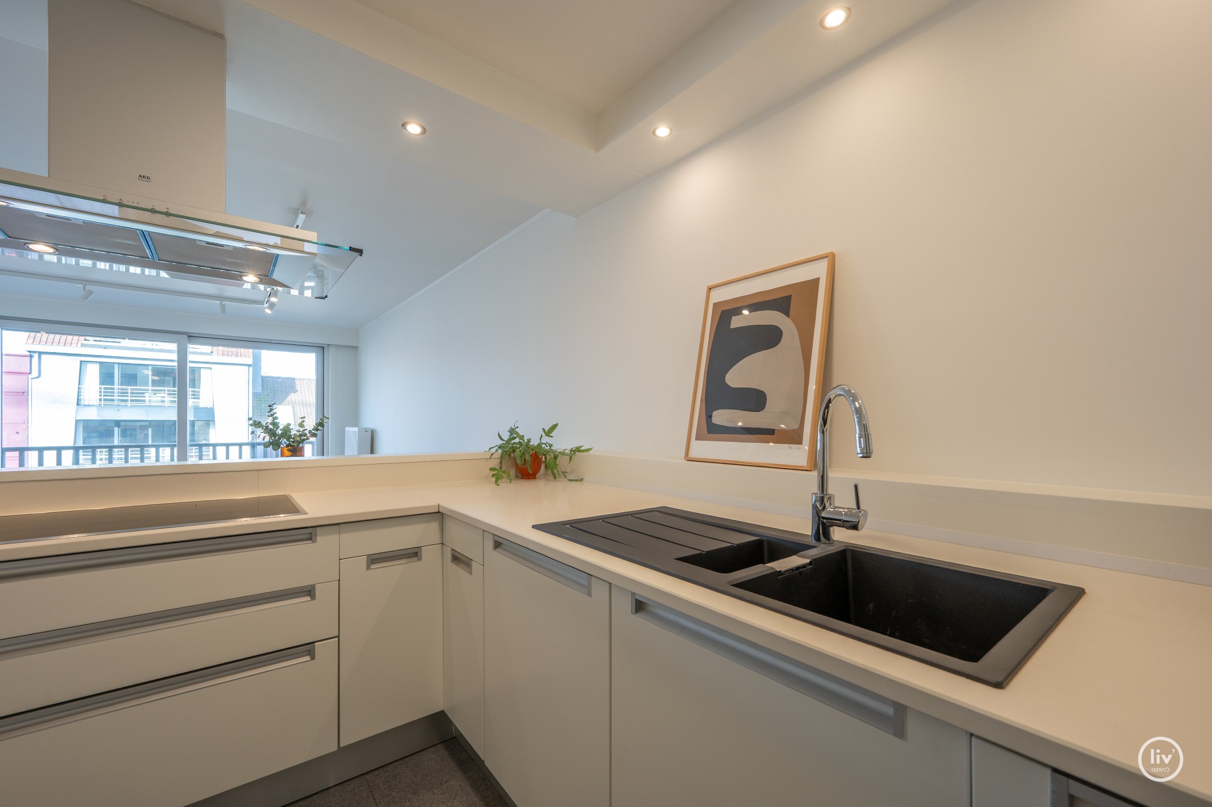 Centraal gelegen 2-kamer appartement met zuidgericht terras op de Lippenslaan. 