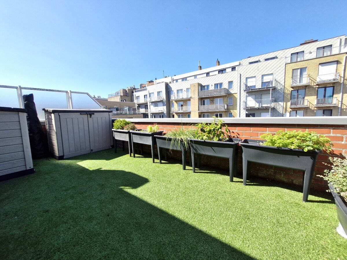 Lichtrijk appartement met groot zonneterras te Zeebrugge – op wandelafstand van de zeedijk 