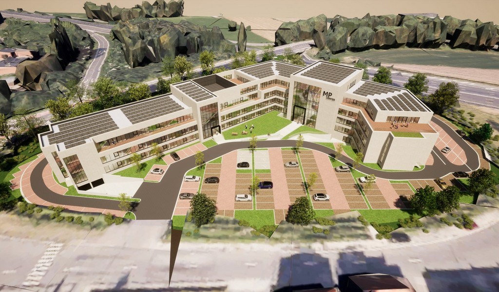 Kantoren te huur in renovatieproject The Curve aan E40 in Drongen