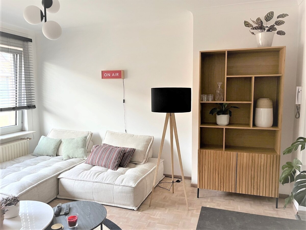 Knus gerenoveerd appartement in centrum Hasselt, vlakbij gezellige terrasjes, restaurants en winkels. 