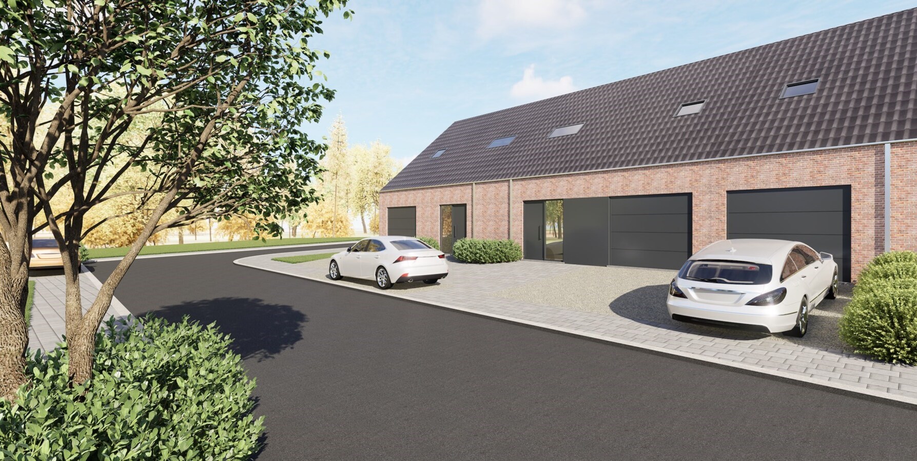 3 façades érigée sur 336m² 