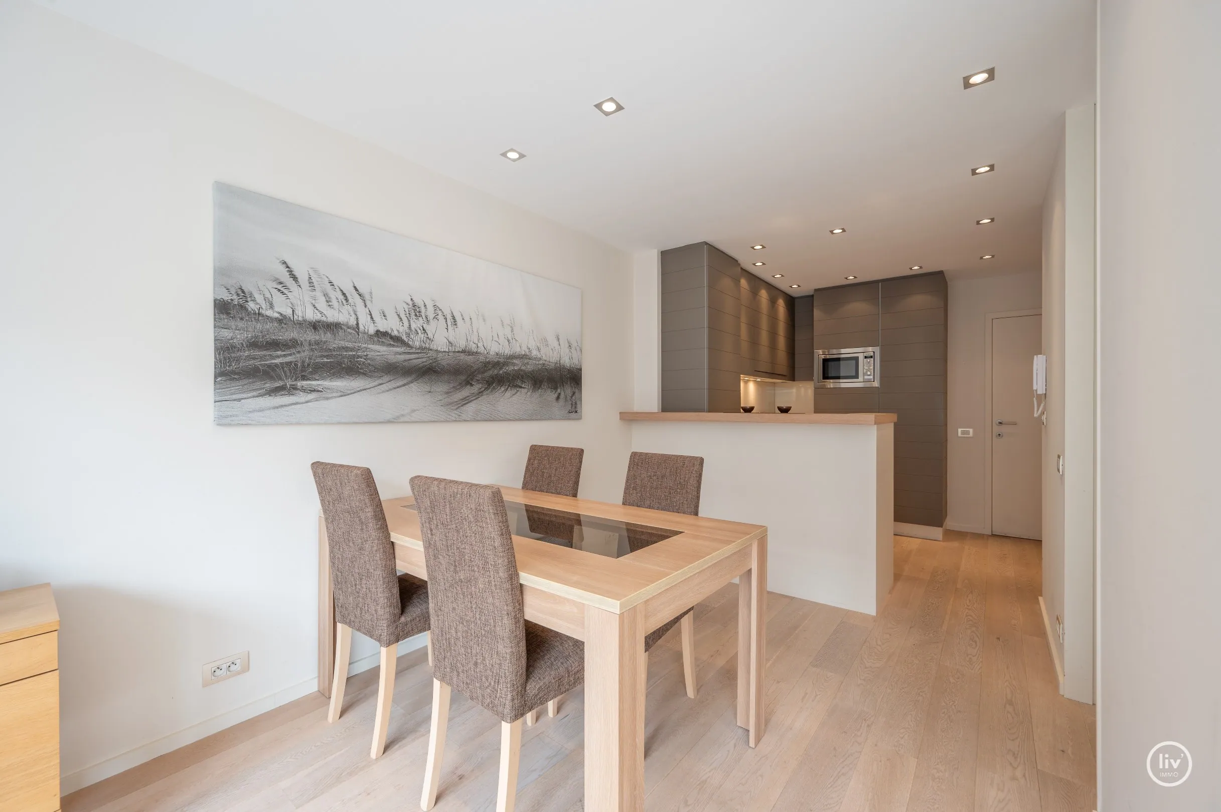 Appartement confortable d'une chambre situé à la rue des Pensées des Dunes, près de l'avenue Dumortier à Knokke.