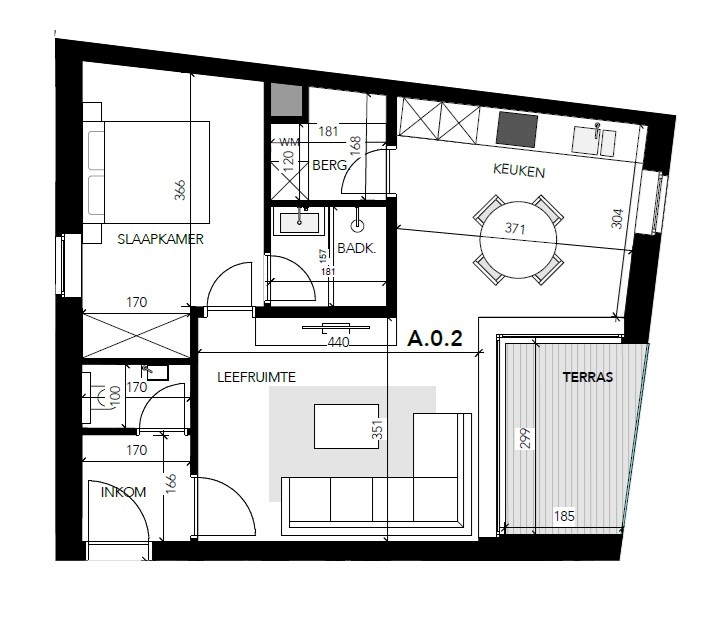 GELIJKVLOERS NIEUWBOUW APPARTEMENT MET TERRAS 