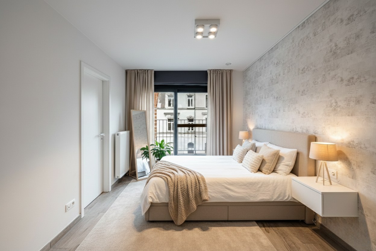 Modern éénslaapkamerappartement met ruim terras op topligging in Gent 