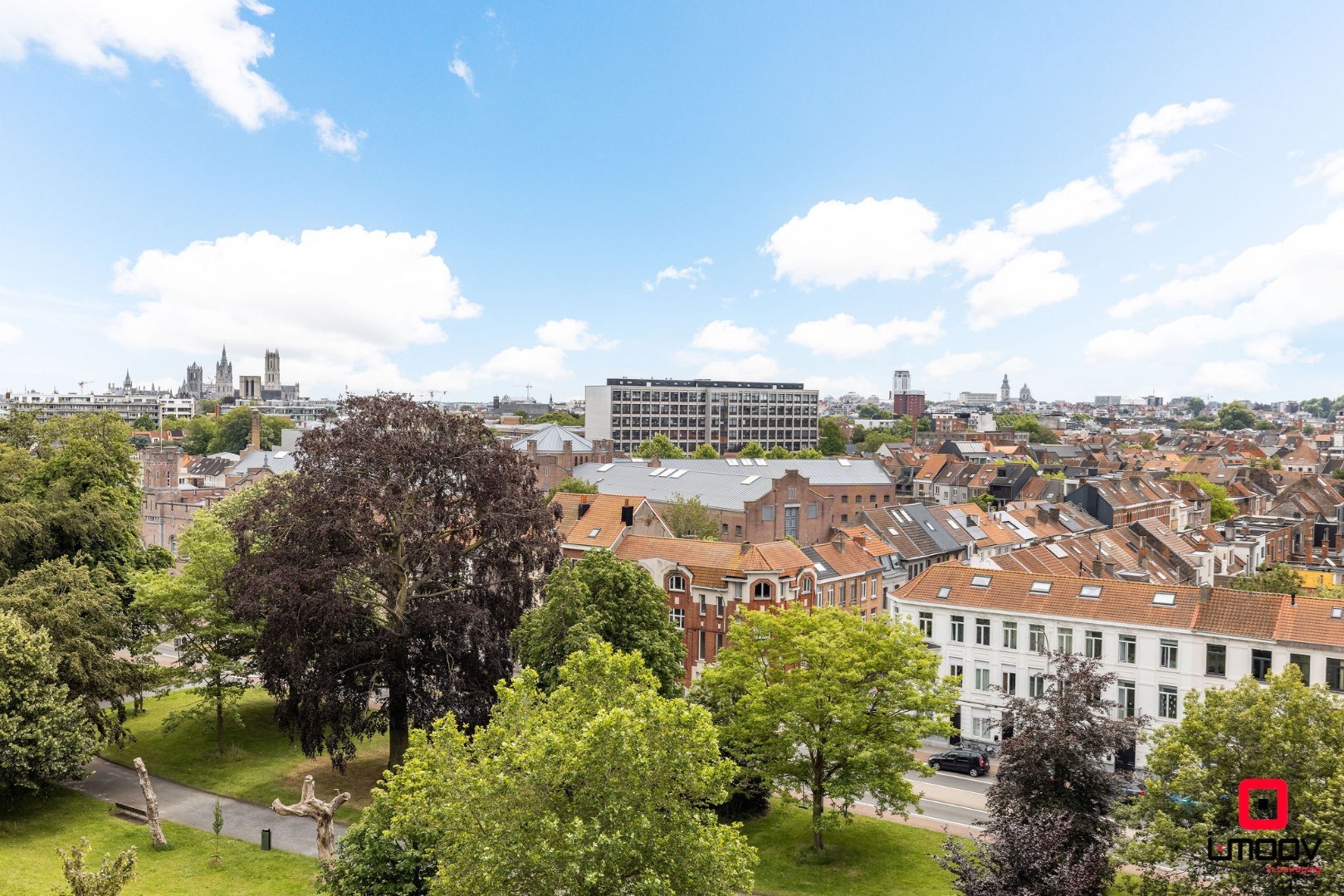 Appartement op de 8ste verdieping met panoramische zichten over Gent 