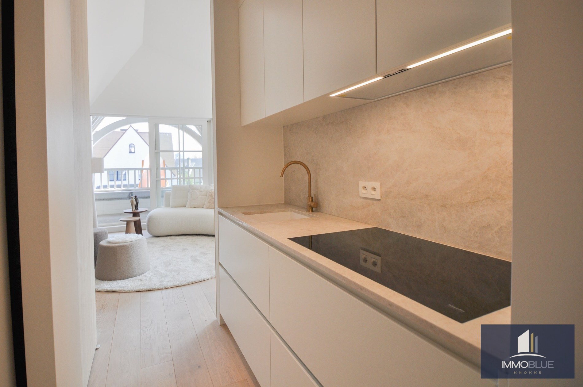 Appartement entièrement rénové avec de grandes terrasses ensoleillées. 