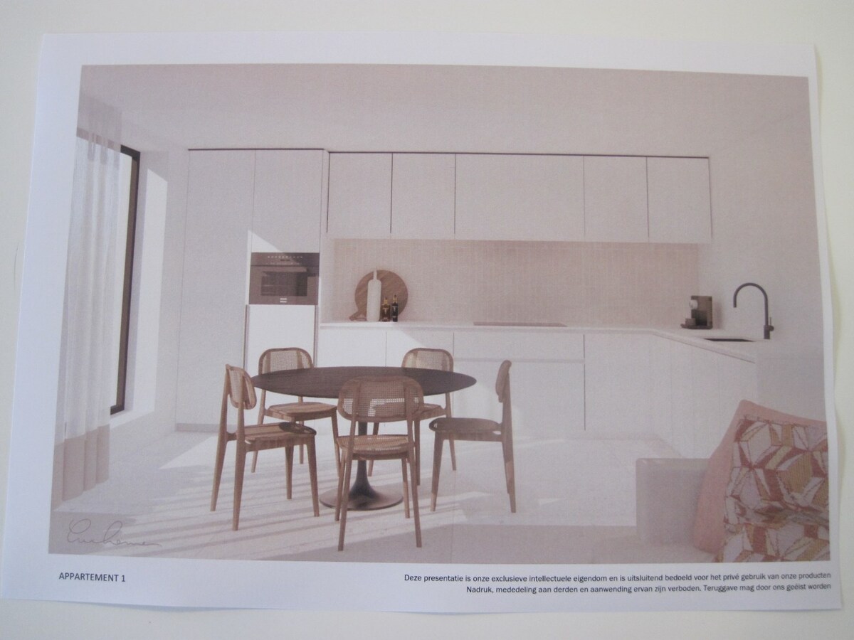 Splinternieuw BEN-appartement. 