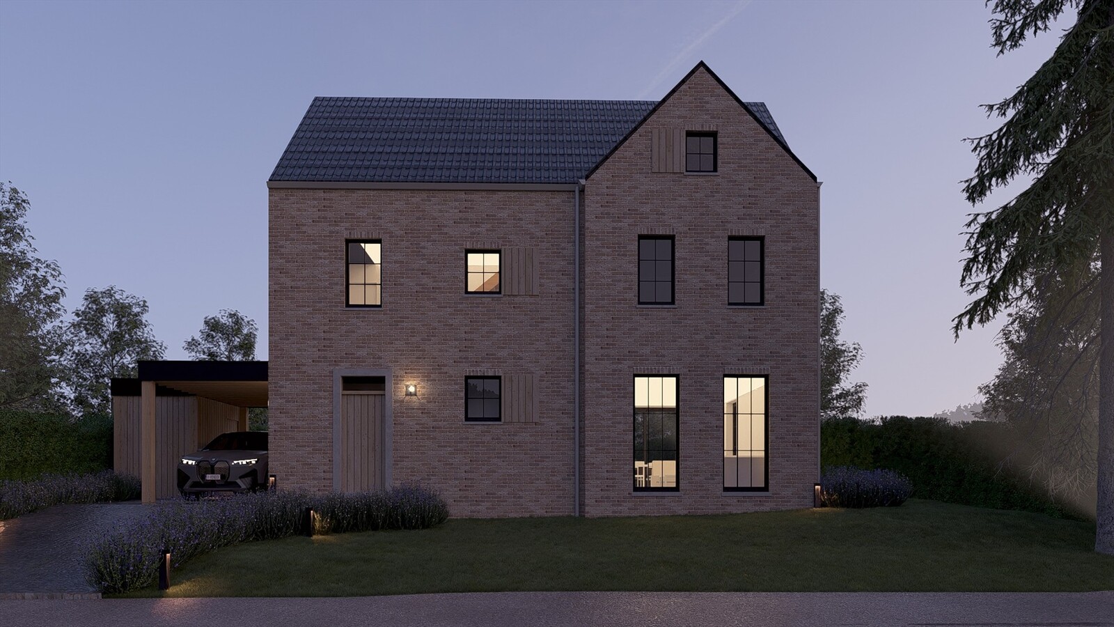 Vrijstaande Bijna Energie Neutrale nieuwbouwwoning op een perceel van 5are3ca op een rustige  doch centrale locatie in Lummen! 