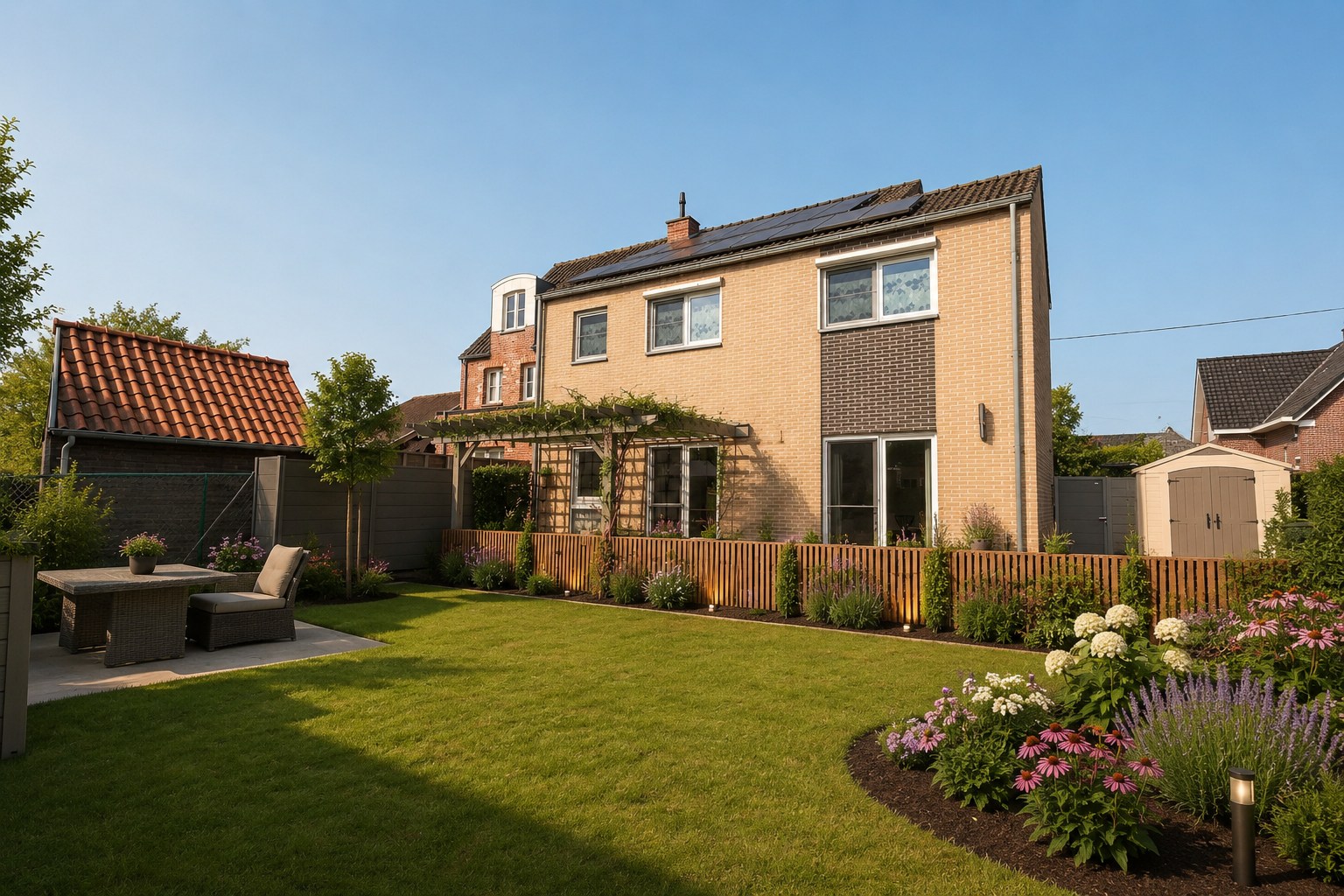 Ruime instapklare woning met 5 slaapkamers &amp; tuin te Vollezele 