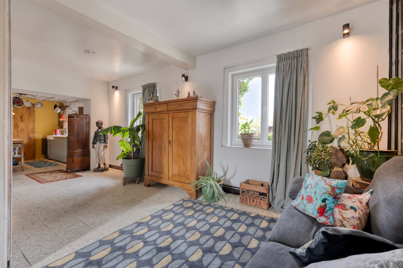 HOEVE in Hoegaarden met 5 slaapkamers (Kangoeroewoning) 