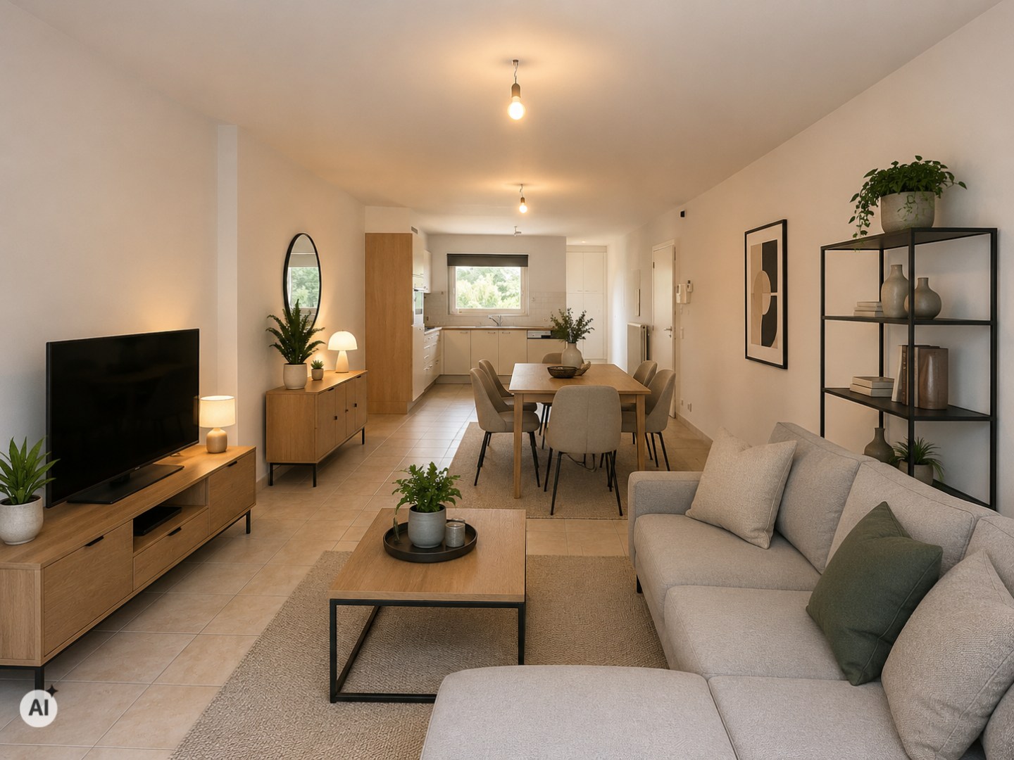 Instapklaar appartement met zonnig terras en 2 slaapkamers in hartje Vijve! 