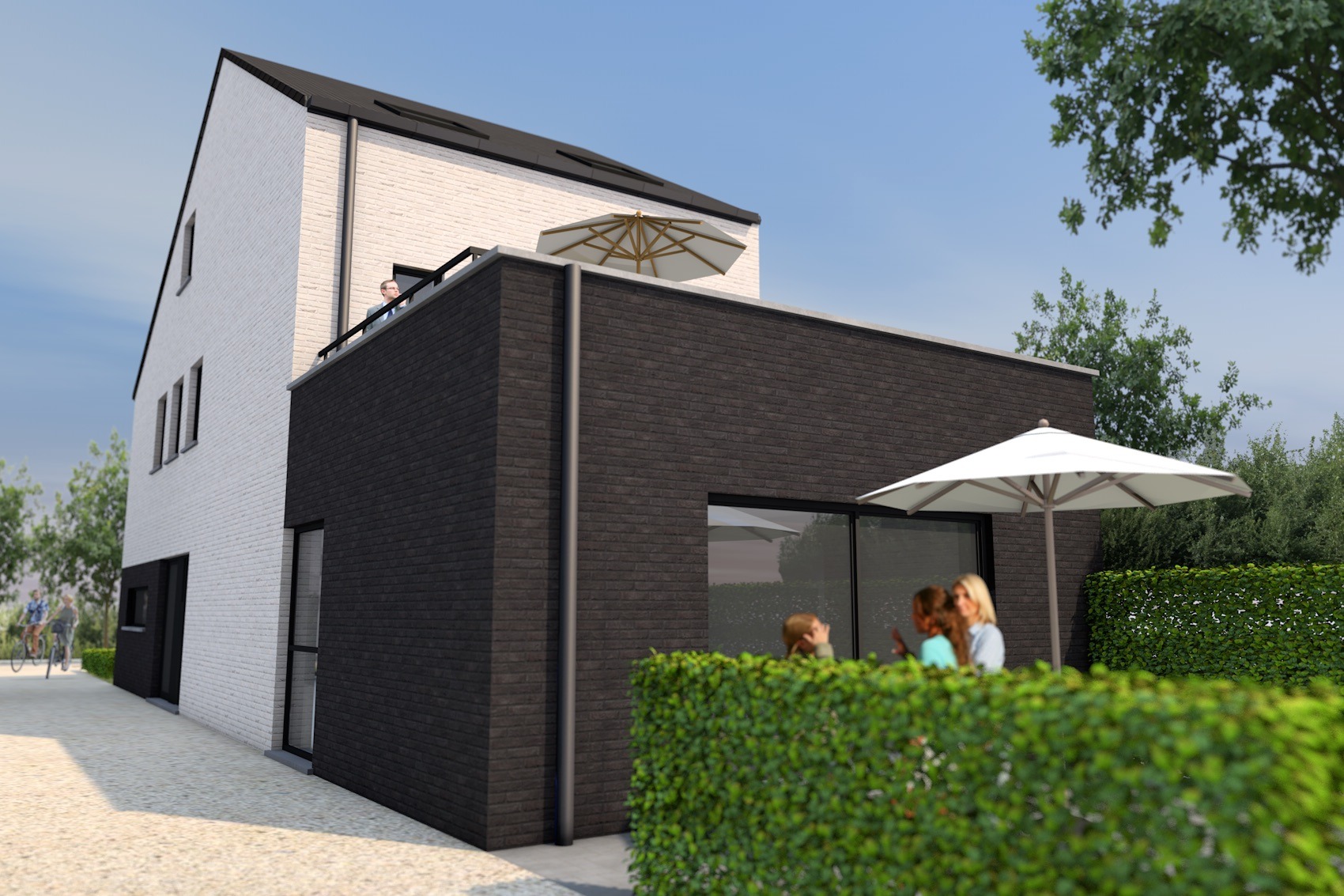RESIDENTIE DUO - 2 appartementen met terras, parking en berging. 