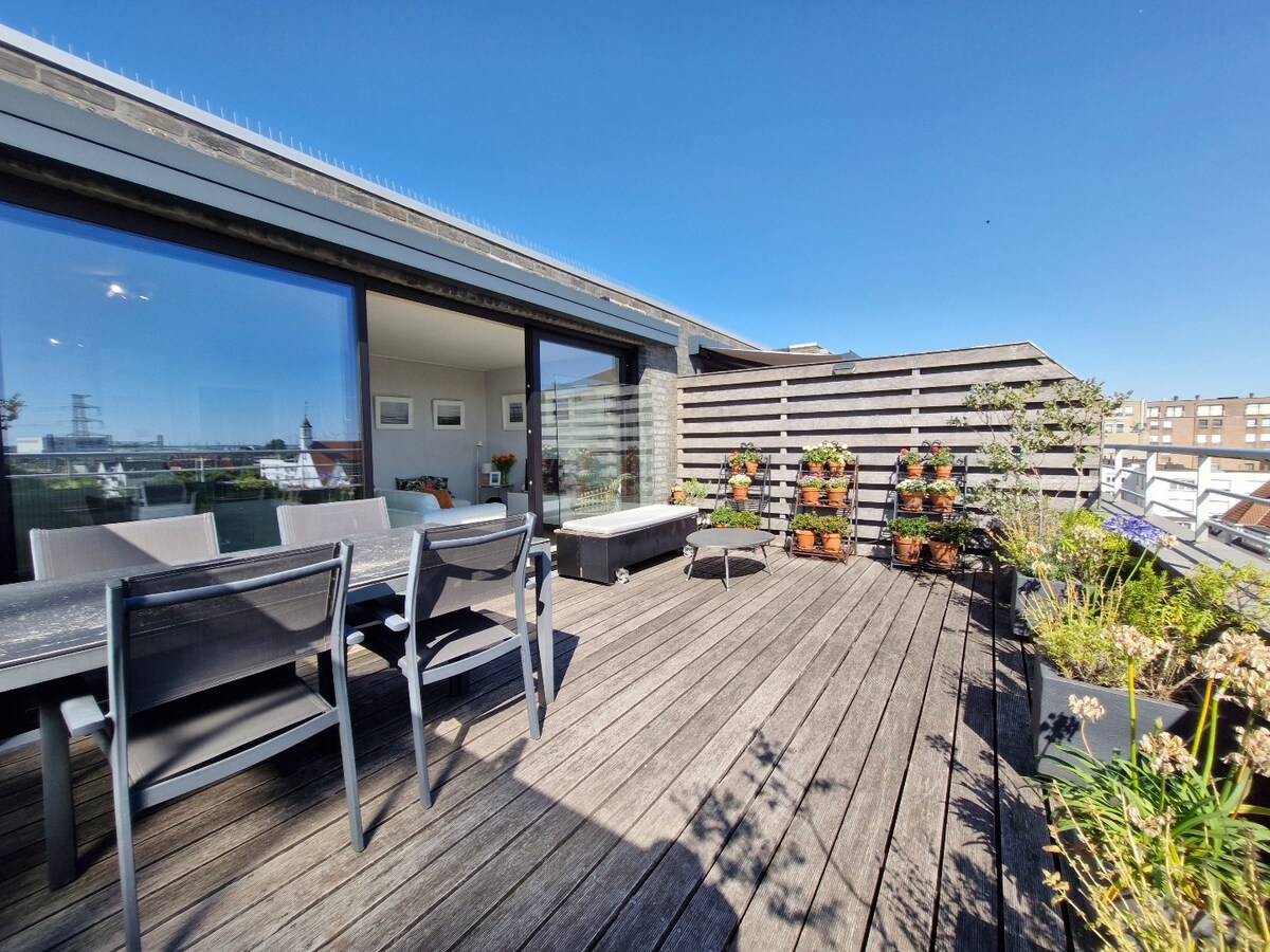 Lichtrijk appartement met groot zonneterras te Zeebrugge – op wandelafstand van de zeedijk 