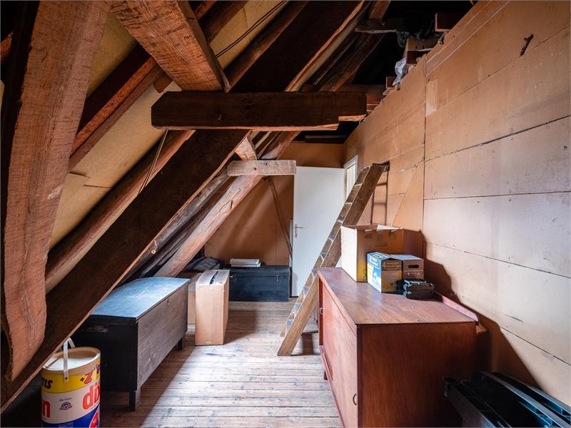 Ruime hoeve met grote schuur en veel potentieel. 