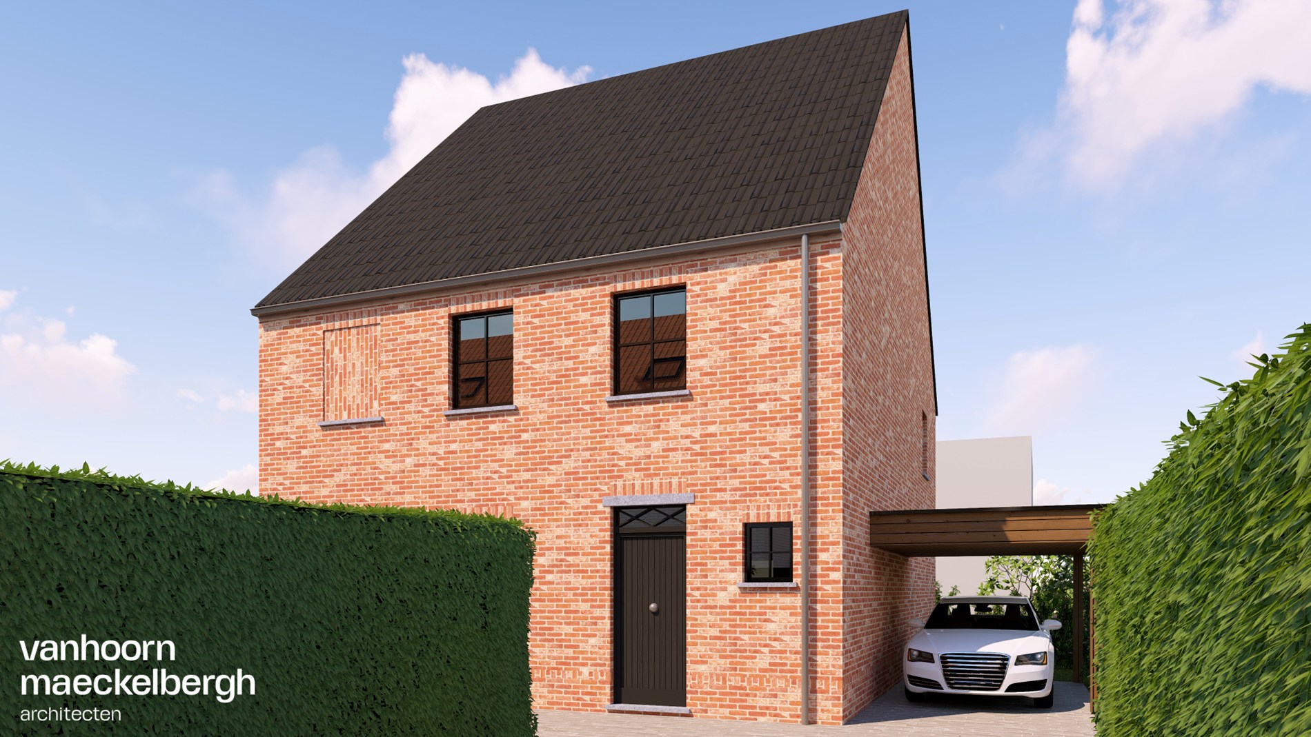 Nieuwbouwvilla in residentiële buurt nabij het centrum van Gistel 