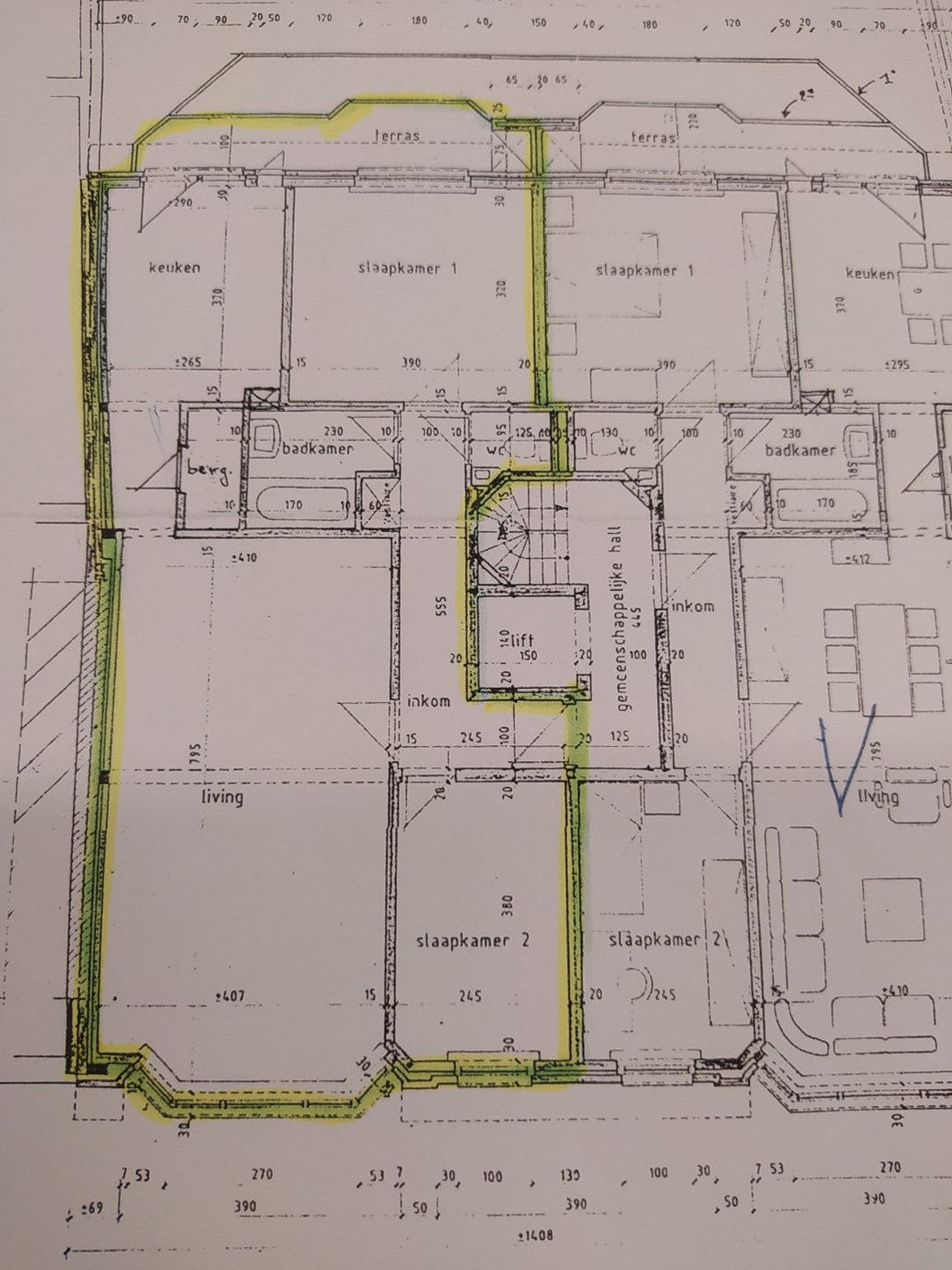 Ruim 2-slpk appartement (97 m²), met zonnig terras, Torhout 