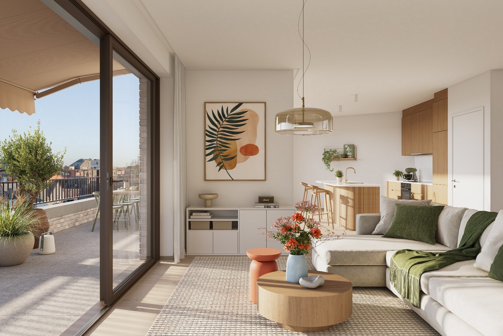 Nieuwbouw 2-slaapkamer appartement in Geel-centrum 