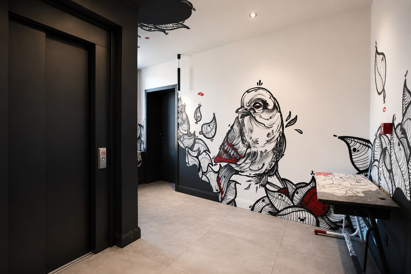 Appartement 1 chambre + bureau avec garage 