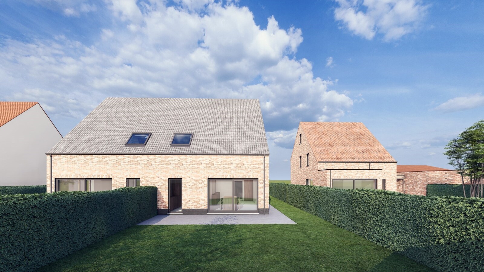 Nieuwbouwwoning met 4 slaapkamers en tuin te Koekelare 